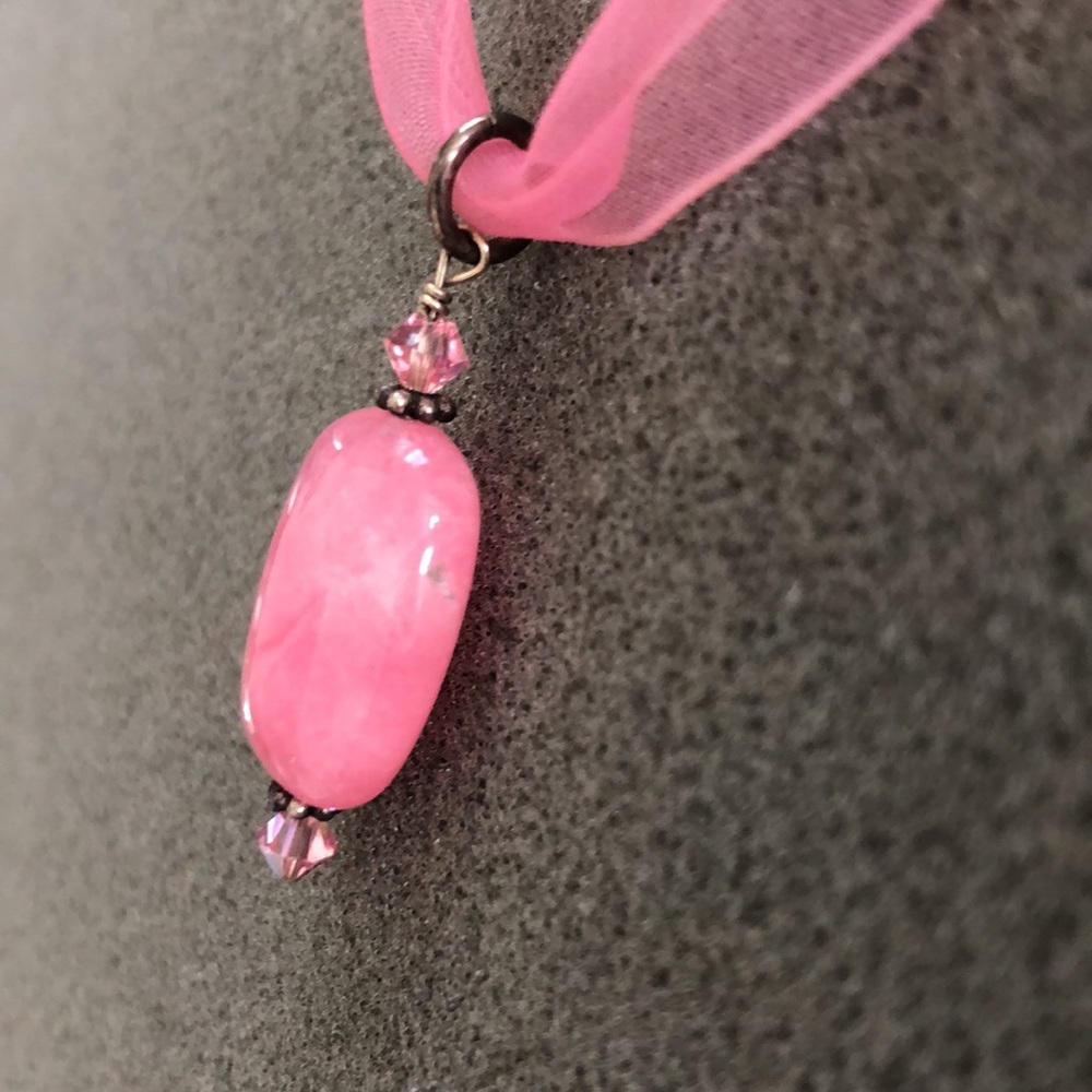 Pink Ribbon Necklace - Picture 7 of 9